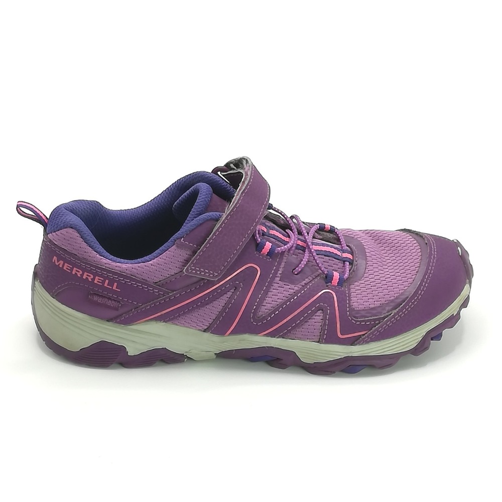 Merrell Shoes Kids Girls Sneaker Trail Quest Jr Leather Textile Purple 5.5